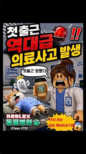 My First Day at the Roblox Animal Hospital Was a Total Disaster LOL #roblox #animalhospital #robl...