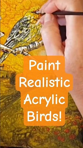 Easy Acrylic Bird Painting for Beginners
