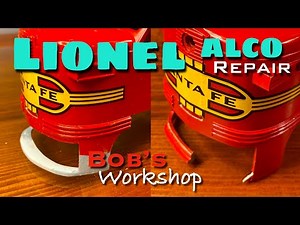Lionel Santa Fe Red Warbonnet Alco Chin Apron Repair and Roof Repaint Restoration Williams MTH