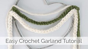Easy Crochet Garland Tutorial - Finger Crochet!