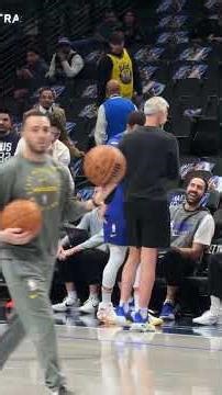 Steph Curry wore Kyrie Irving’s signature ANTA shoes in tonight game vs Mavericks at AA center #nba