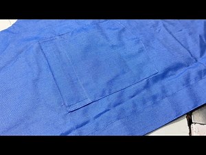 How to Cut and Sew a Shirt Pocket like a Pro!🪡shirt pocket cutting and stitiching