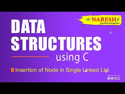 Insertion of Node in Single Linked List | Data Structures Tutorial