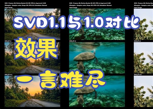 svd1.1与1.0版本对比，效果一言难尽，也许选的case不对