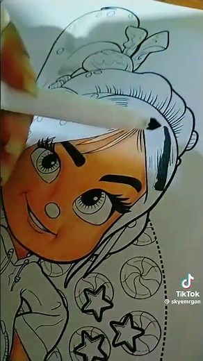 Coloring Page Vanellope Von Schweetz (Wreck-It Ralph)