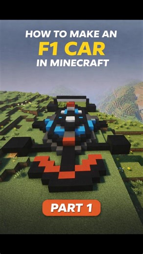 How to Make an F1 Car in Minecraft | Easy Tutorial (Part 1) #minecraftcar #minecrafttutorial