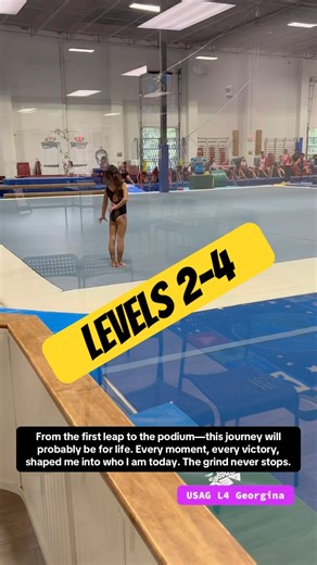 From gymnastics Level 2 to Level 4… leveling up every day #YoungAthlete #gymnastlife