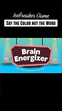 Ice breaker for your students! Don't read the WORD - SAY the COLOR!🩷