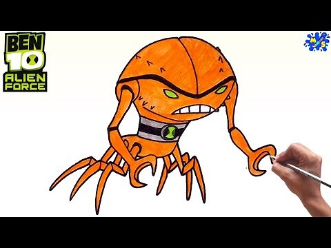 How to Draw Brainstorm Easy Step by Step || Ben 10 Alien Force