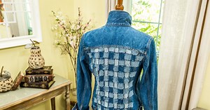 DIY Woven Denim Jacket