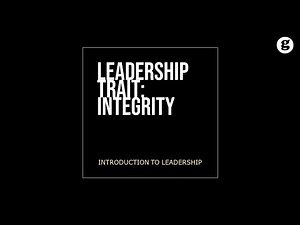 Leadership Trait: Integrity