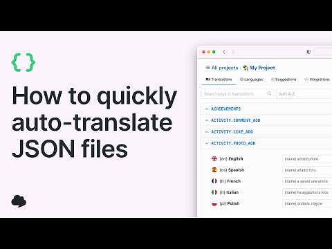 How to quickly auto-translate JSON files?