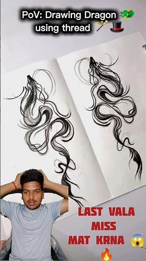 Easy Dragon Drawing 🐉🔥 | Step by Step Amazing Art #drawing #shorts