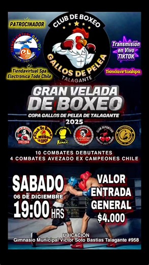 velada de boxeo deporte patrocinio #deporte #boxeo #velada