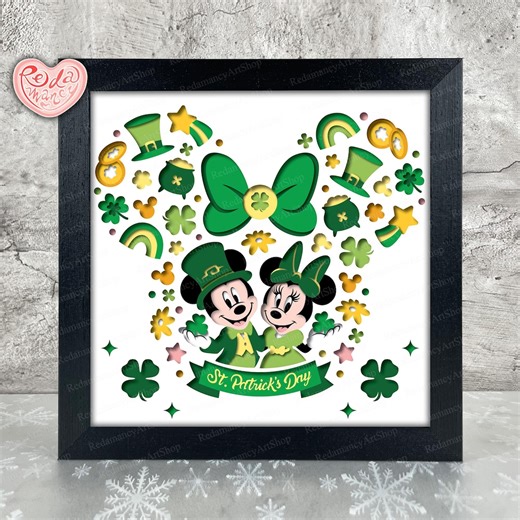 Saint Patrick’s Day Shadow Box SVG, Svg for Cricut Projects, 3D Layered SVG, Patrick’s Day 3D Shadow Box Svg, Paper Cut Light Box 1 - Etsy