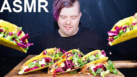 ASMR pulled pork tacos mukbang in German | No talking