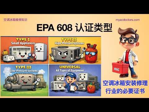 EPA 608 Certification Types