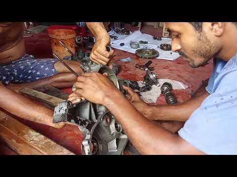 2 stroke engine giyar box fixing sinhala A to Z