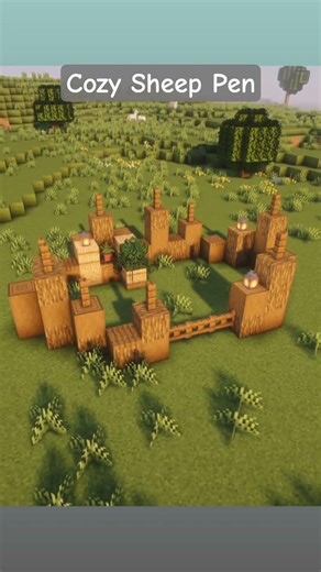 Minecraft: Cozy Sheep Pen Design! 🐑 | Animal Pen