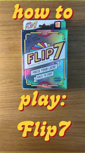 Ben's Game Club on Instagram: "How to Play Flip7 in 20 Seconds. Flip7 is the ultimate party card game - dead simple to teach and super fun. Every time I've played there have been tears of laughter, and flipping over seven cards feels like a genuine achievement. @theopgames"