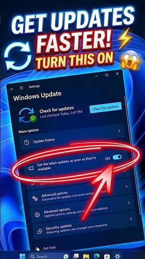 Get Windows Updates Faster! 😱 #shorts