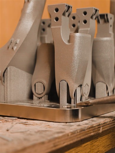 3D print supports vs. air chisel. There can only be one winner. Our deplate process is fast and loud. #additivemanufactunng #ASMR #powertoolsarefun