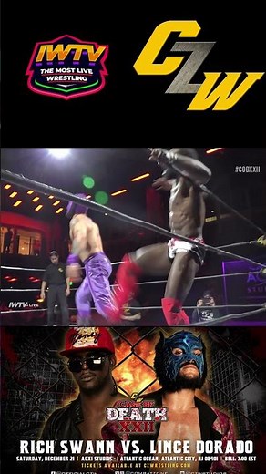 Rich Swann changes the Momentum #professionalwrestling #czw #luchalibre #cageofdeath