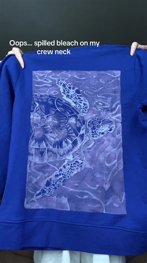 Creative Bleach Art on Turtle-Themed Shirts