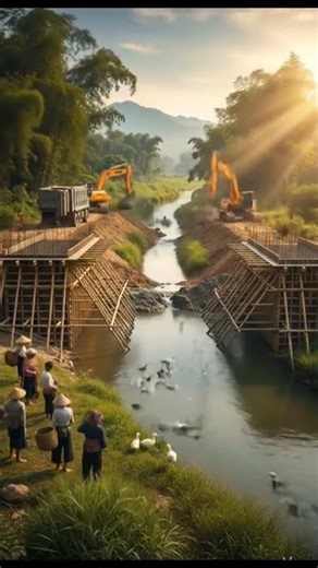 Amazing Bridge Construction Process | Building a Modern Bridge Step by Step