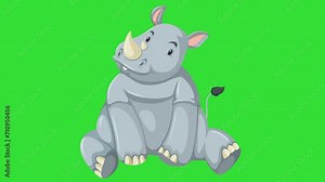 Speech bubble for text, pop up text box, message box cartoon animated icon. Speech bubble on Green Screen. Bubble style talk sign symbol with green screen template for explanation video. Royalty free