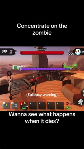 Look what happens when I kill the zombie #tds #robloxtds #towerdefensesimulator #earrappe #epilepsy
