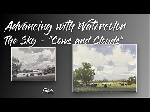 Advancing with Watercolor: Cows and Clouds - Working with Edges