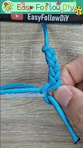 Single Strand Braid Knot ⚙️ Common Macrame Paracord End Knots | Single Strand Finishing Knots