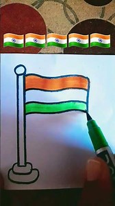 🇮🇳🇮🇳Indian flag drawing #flagdesign #independenceday #viral