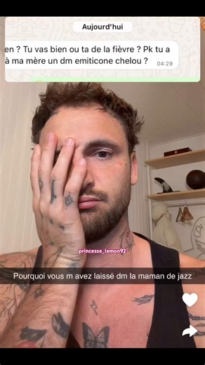 Bastos DMed Jazz Correia's mother; she pulled his ears, he explains.