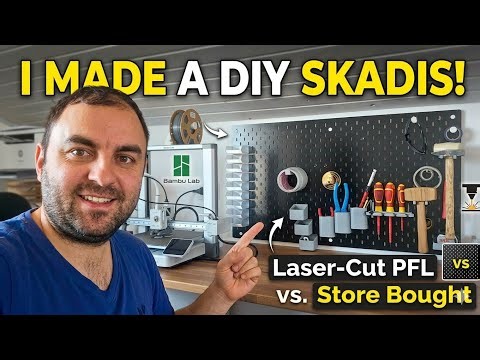 DIY Pegboard: Laser Cutting My Own Skadis System
