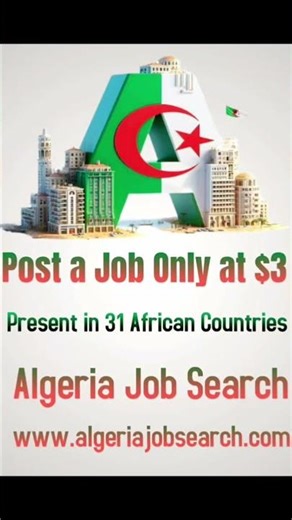Jobs in Algeria 🇩🇿 Algeria Job Search #algeria www.algeriajobsearch.com Free Job Posting Portal.