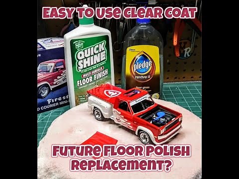 Clear Coat Your Scale Model Fast Easy Future Floor Polish Pledge Replacement Quick Shine Tips Tricks