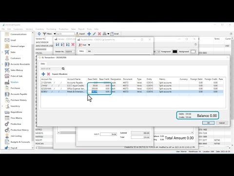 Spire Accounts Payable Invoices with Split Accounts