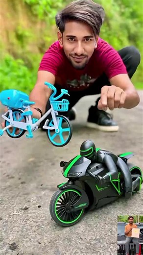 Electric Girls Cycle vs RC Super Bike Unboxing & High Speed Ride