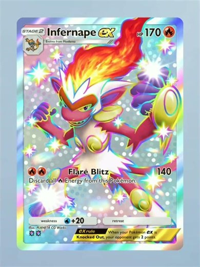Shiny ✨✨ Infernape Ex | Pokemon TCG Play #pokemontcg