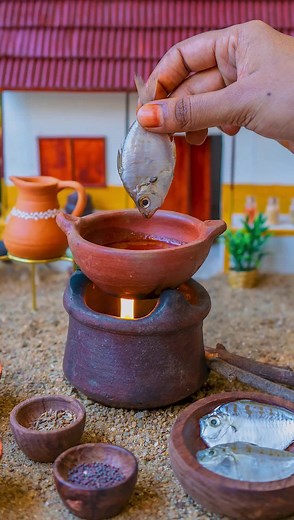 6.9M views · 183K reactions |  Miniature Whole Fish Curry  | Miniature Cooking Show | Facebook