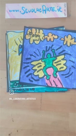 34K views · 219 reactions | Keith Haring per bambini in PDF e video con tutorial passo passo e matrici stampabili. Che ne dite? #scuolaprimaria #arteascuola #KeithHaring | Il Laboratorio Artistico | Facebook