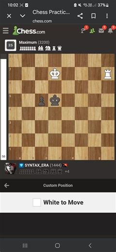 Rook vs pawn 5th rank Outflanking #chesstok #chesstiktok #endgame #chess