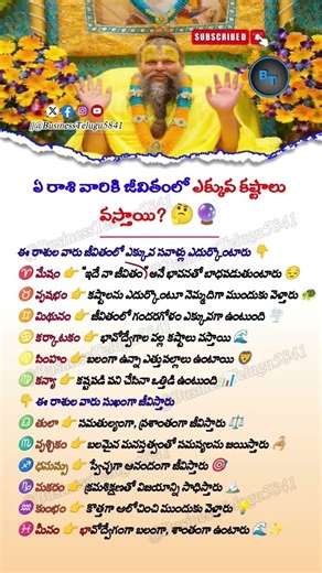 Zodiac Signs Who Face Life Struggles? | These Rashis More Challenges | BusinessTelugu5841