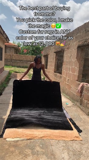 5x6ft Custom Fur Rug in Any Color – ₦25,000