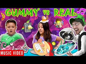 GUMMY vs REAL 🎵 Raptain Hook (FV FAMILY GUMMY FOOD vs REAL FOOD CHALLENGE Sis vs Bro) Music Video