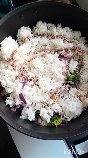 Korean style sticky rice recipe 😋 lots of veggies 🥦🫑🌶