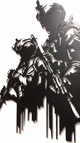 Soldiers Metal Wall Art : Military Design Bold Patriotic Home Decor - Etsy