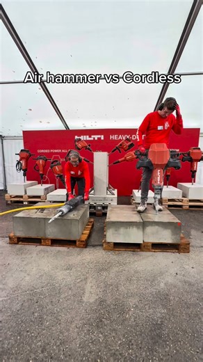 3.7M views · 3.1K reactions | Air hammer vs cordless HILTI hammer! #toolbrothers #unboxed2025 #hilti #tools #review | Toolbrothers | Facebook